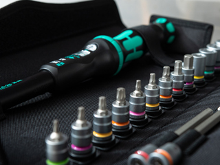 Kit llave dinamométrica Click-Torque C 3 de WERA con accesorios